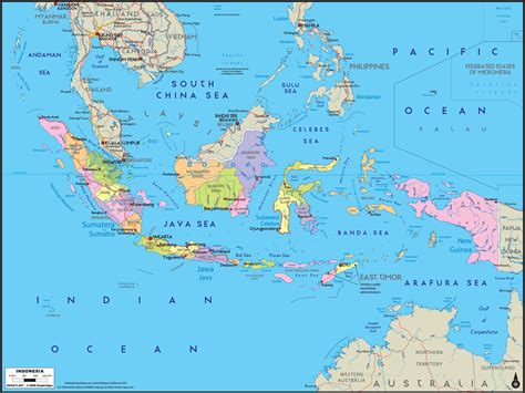 indonesia mappa politica